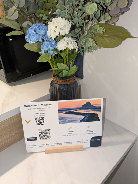 Affiche QR code ScanStay — L'Écume, Domaine des Figuiers